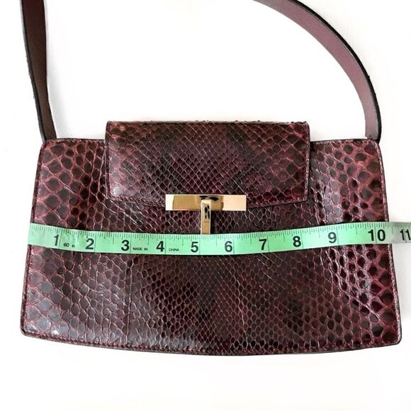 MAURO GOVERNO For SUAREZ NY Snakeskin Purple Bag - Picture 5 of 13